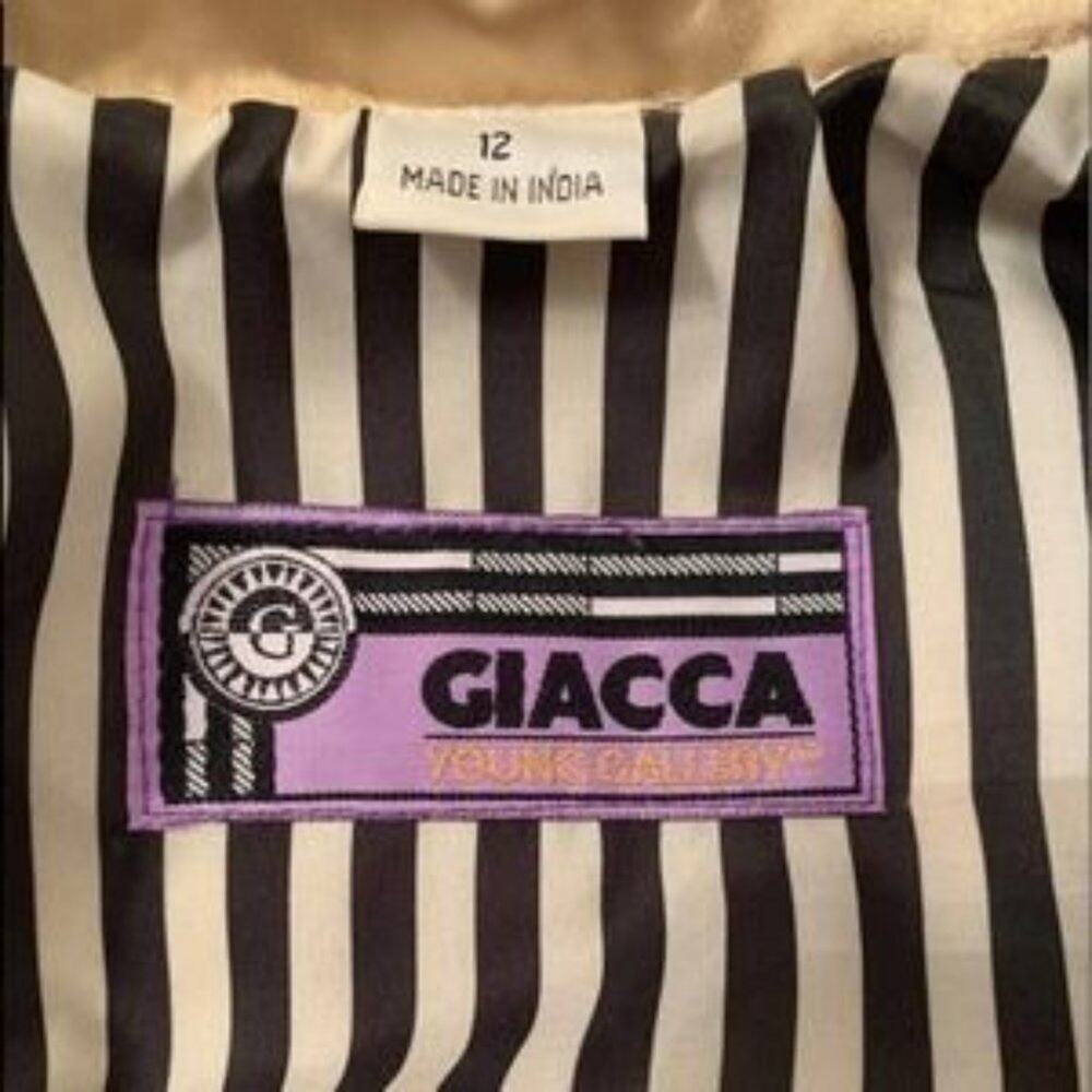 Giacca Gold Jacket Raincoat Size 12 - Picture 7 of 14